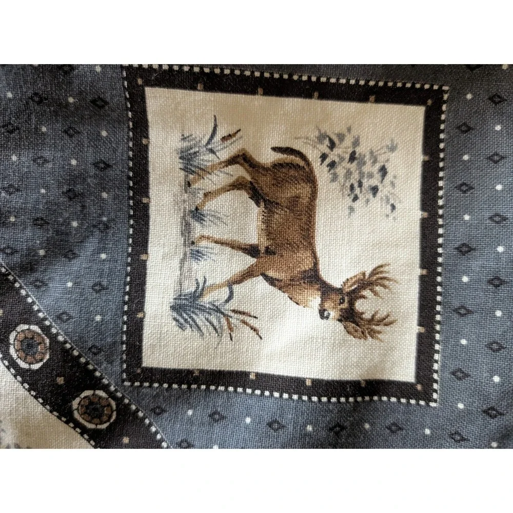 Vtg Cranston Wildlife Decorative Throw Pillow 15 X 15 Hunting Deer Cabin Sham